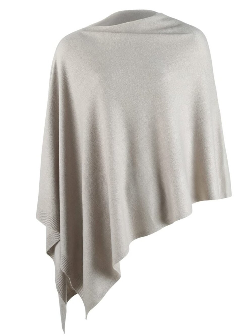 Women Ponchos Sweater Versatile Lightweight Solid Knitted Shawl Wrap Scarf Cape